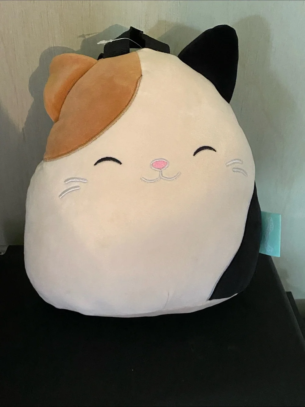 NWOT Plush Calico Cat Squishmallow-style backpack 🎒 🖤